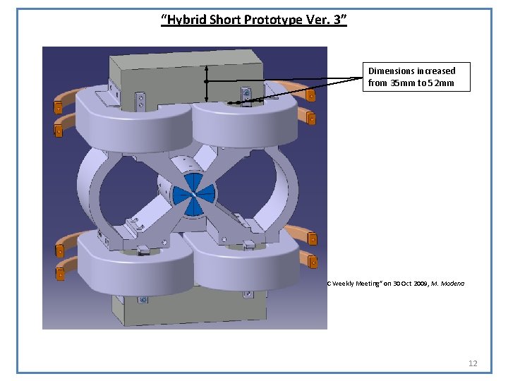 “Hybrid Short Prototype Ver. 3” Dimensions increased from 35 mm to 52 mm “CLIC