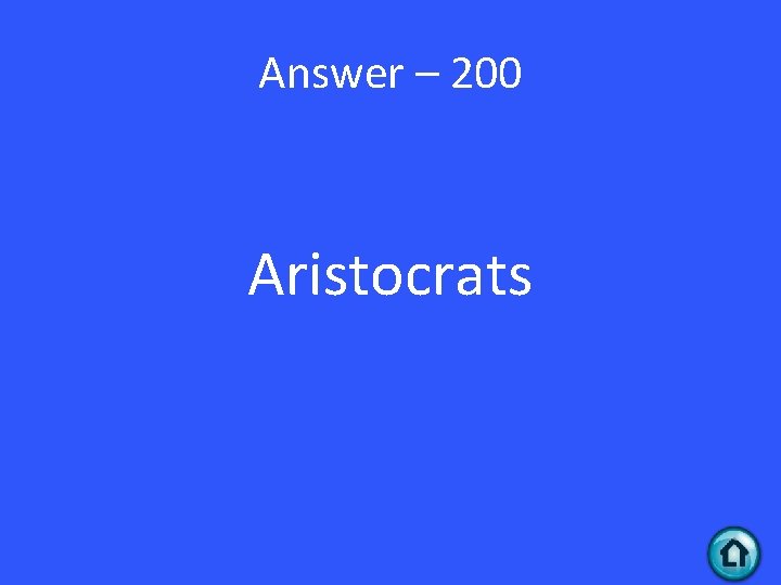 Answer – 200 Aristocrats 