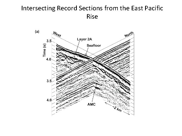 Intersecting Record Sections from the East Pacific Rise 