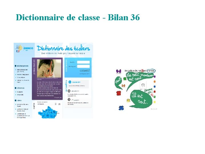 Dictionnaire de classe - Bilan 36 