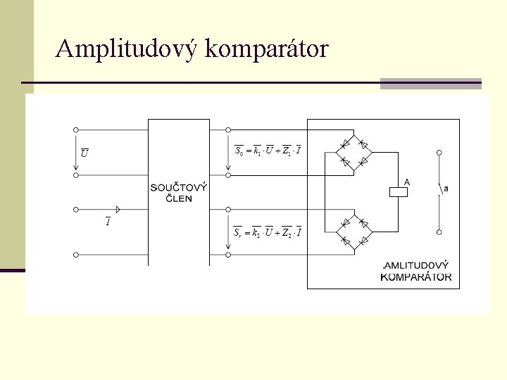 Amplitudový komparátor 