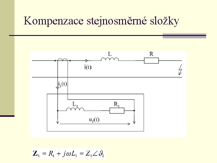 Kompenzace stejnosměrné složky 