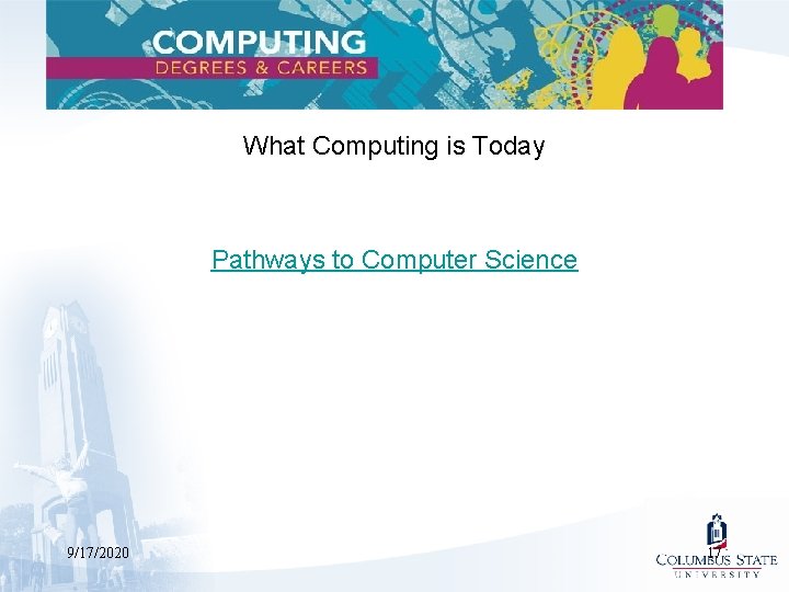 What Computing is Today Pathways to Computer Science 9/17/2020 17 