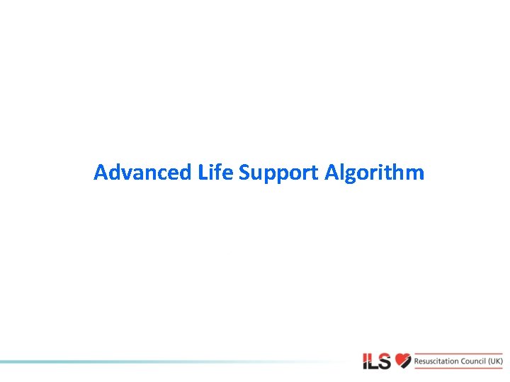 Advanced Life Support Algorithm 