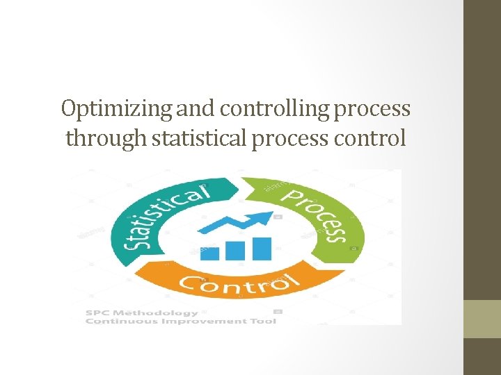 Optimizing and controlling process through statistical process control page 442 Optimizing and controlling process through statistical process control page 442