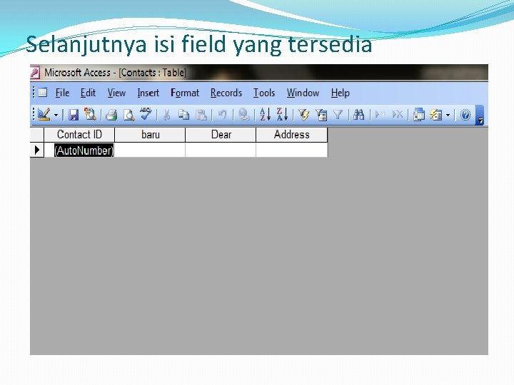 Selanjutnya isi field yang tersedia 