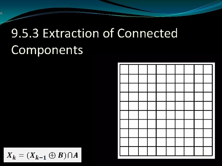 9. 5. 3 Extraction of Connected Components 