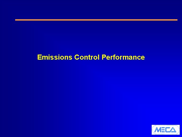Emissions Control Performance 