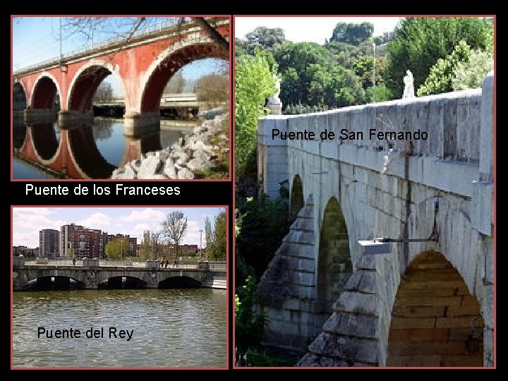 Puente de San Fernando Puente de los Franceses Puente del Rey 