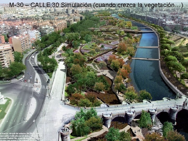 M-30 – CALLE 30 Simulación (cuando crezca la vegetación…) 