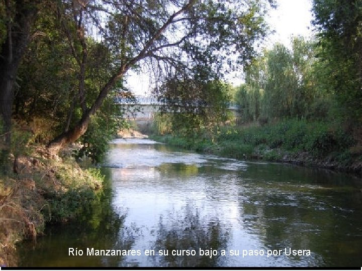 Río Manzanares en su curso bajo a su paso por Usera 