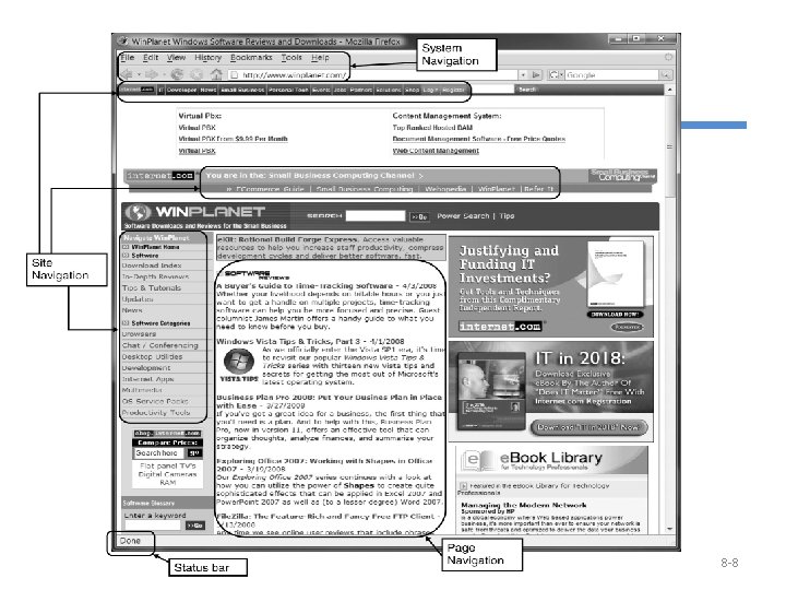 (cont’d) § Web page layout with multiple navigation areas © Copyright 2011 John Wiley