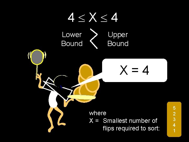 4 X 4 Lower Bound Upper Bound X = 4 where X = Smallest