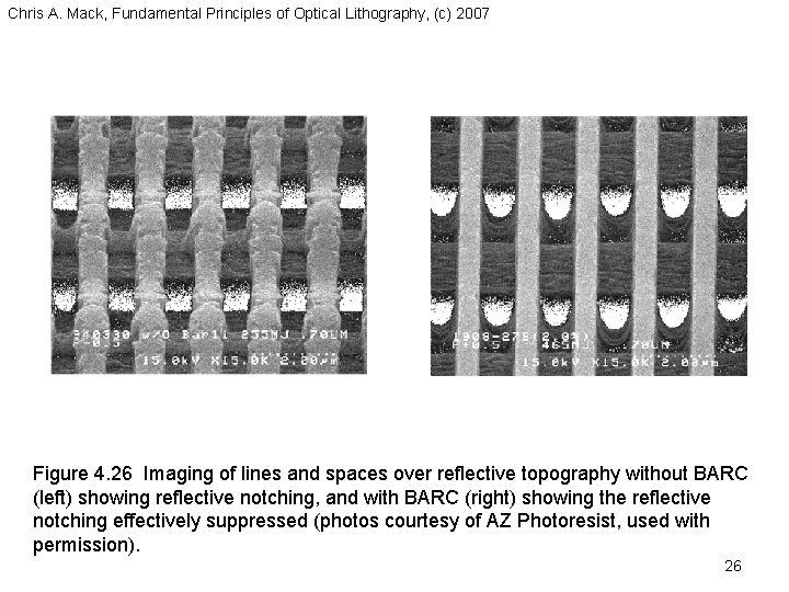 Chris A. Mack, Fundamental Principles of Optical Lithography, (c) 2007 Figure 4. 26 Imaging