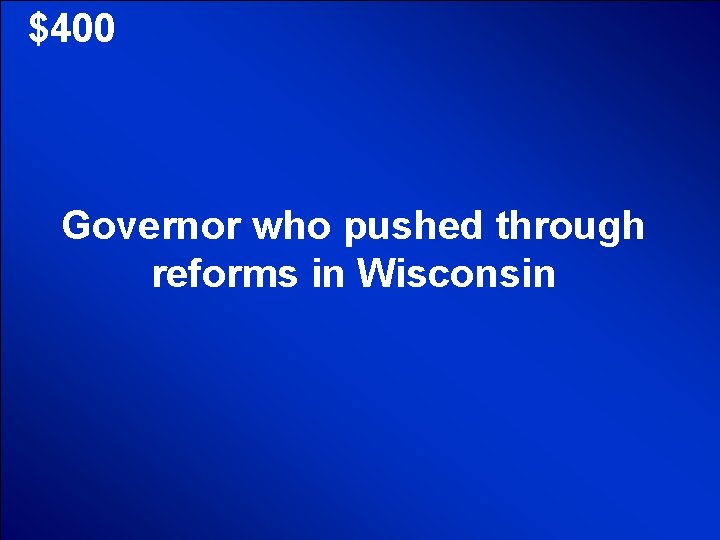 © Mark E. Damon - All Rights Reserved $400 Governor who pushed through reforms