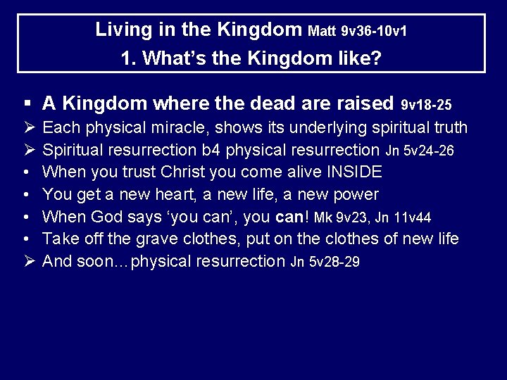 Living In The Kingdom Matt 9 V 36