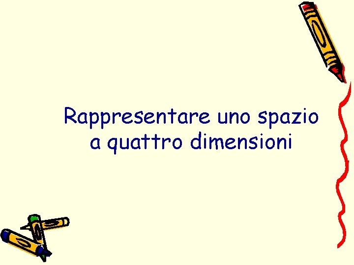 Rappresentare uno spazio a quattro dimensioni 