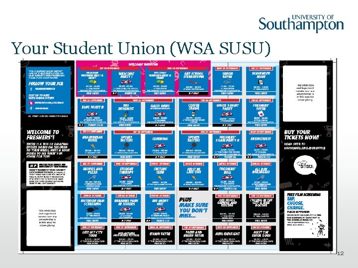 Your Student Union (WSA SUSU) 12 