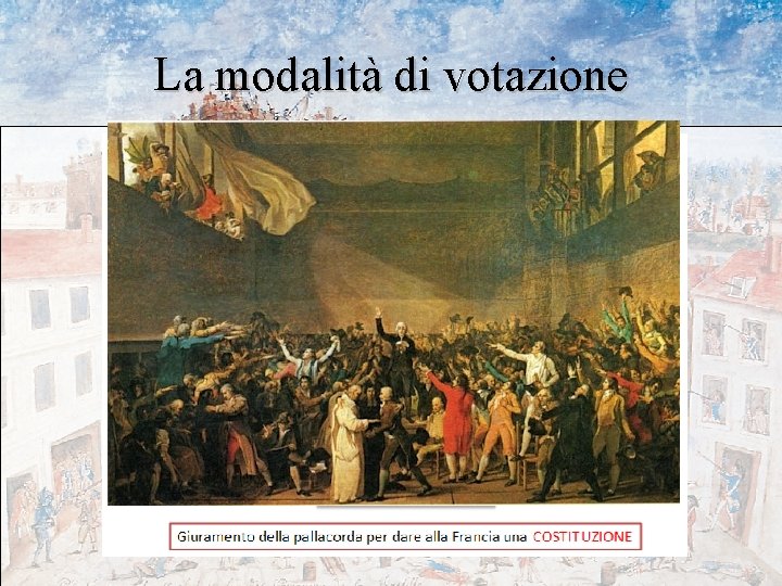 La modalità di votazione 