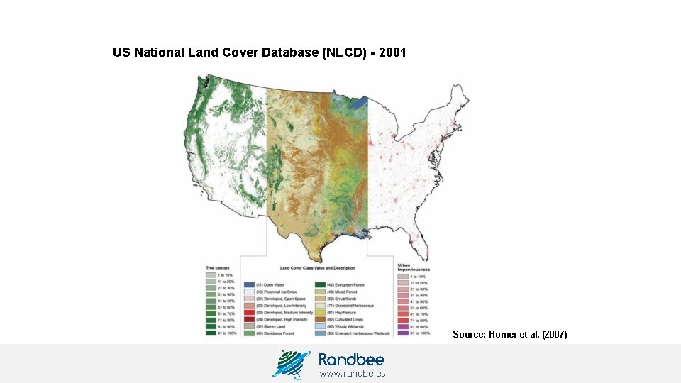 US National Land Cover Database (NLCD) - 2001 Source: Homer et al. (2007) www.