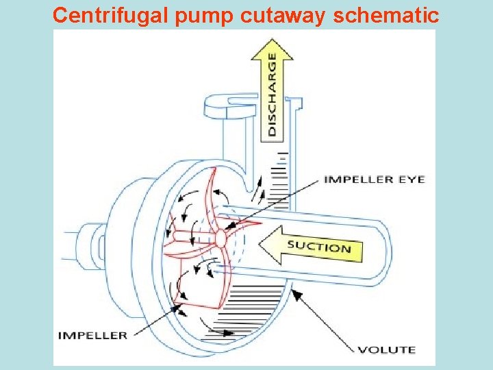 Centrifugal pump cutaway schematic 