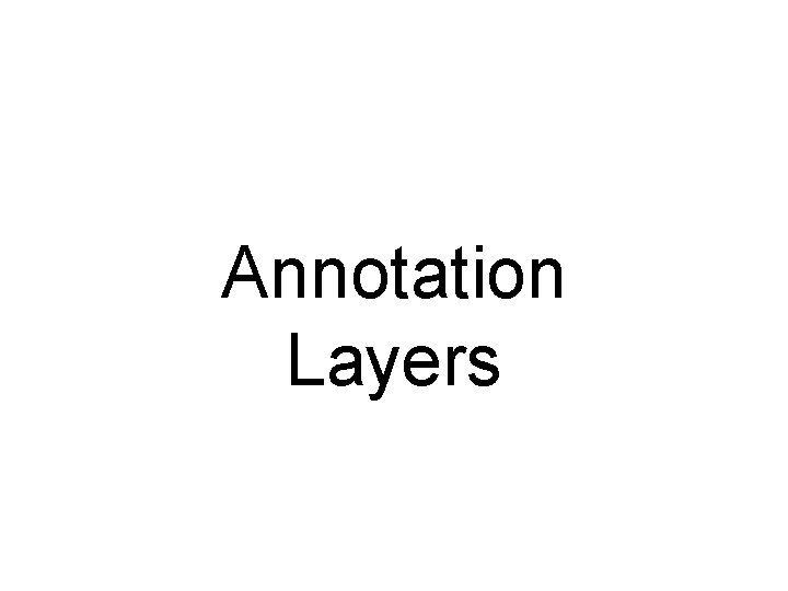 Annotation Layers 