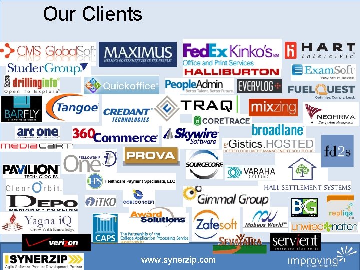 Our Clients www. synerzip. com 