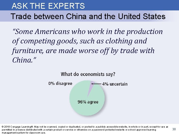 ASK THE EXPERTS Trade between China and the United States “Some Americans who work
