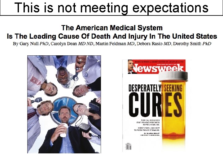 This is not meeting expectations 