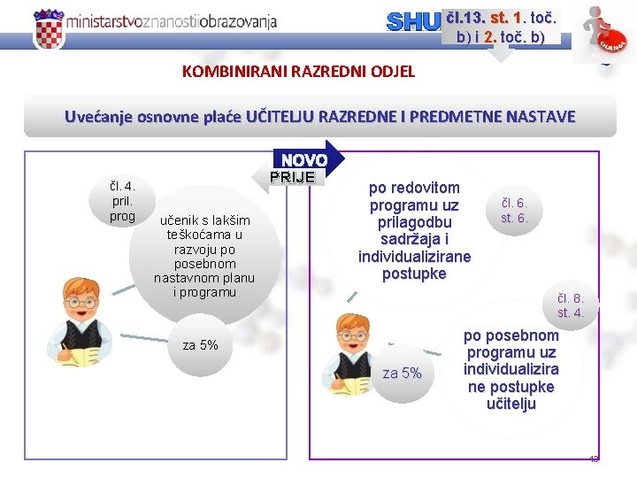 čl. 13. st. 1. toč. b) i 2. toč. b) KOMBINIRANI RAZREDNI ODJEL Uvećanje