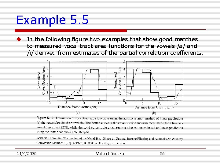 Example 5. 5 u In the following figure two examples that show good matches