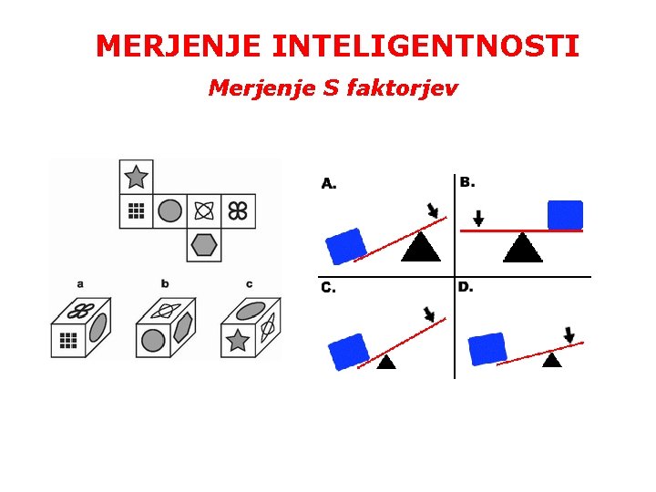 MERJENJE INTELIGENTNOSTI Merjenje S faktorjev 