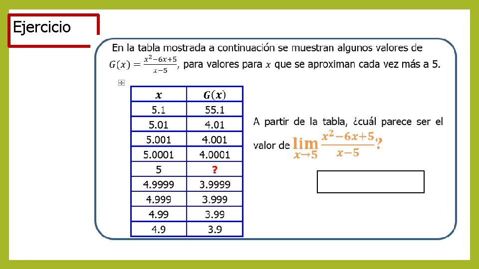 Ejercicio 