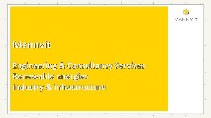 Mannvit Engineering & Consultancy Services Renewable energies Industry & infrastructure 