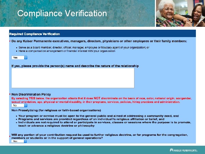 Compliance Verification 