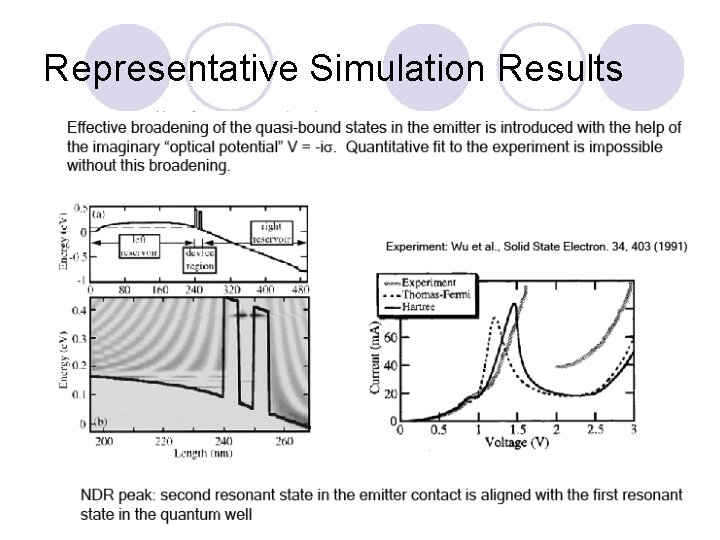 Representative Simulation Results 