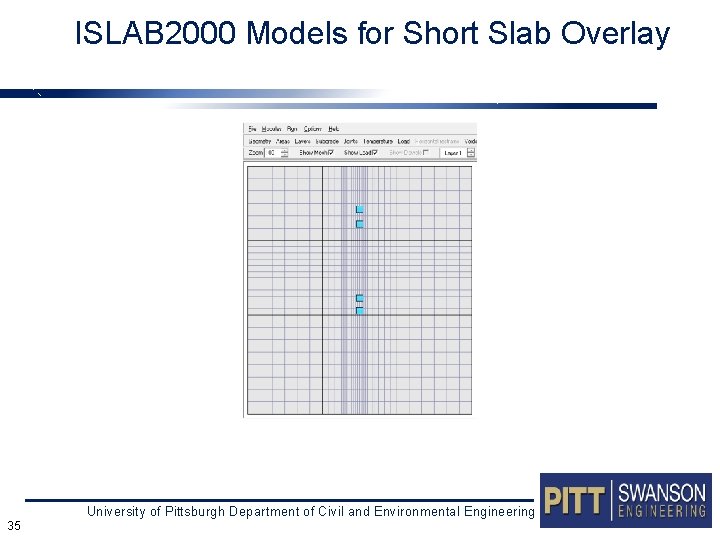 ISLAB 2000 Models for Short Slab Overlay University of Pittsburgh Department of Civil and
