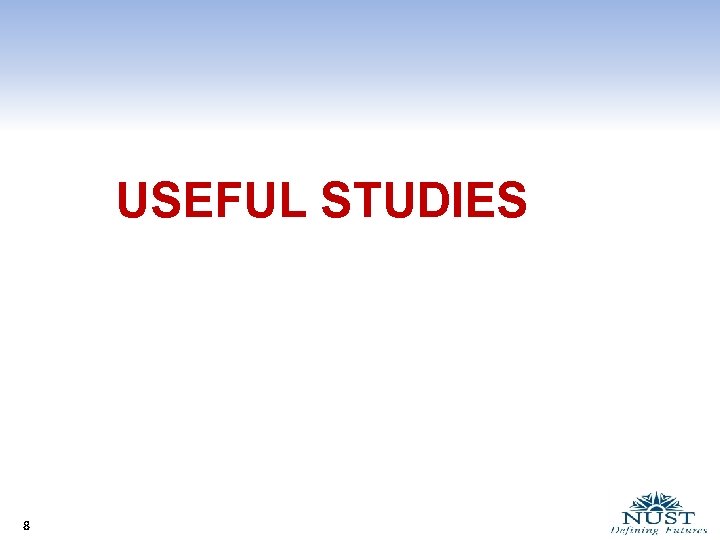 USEFUL STUDIES 8 