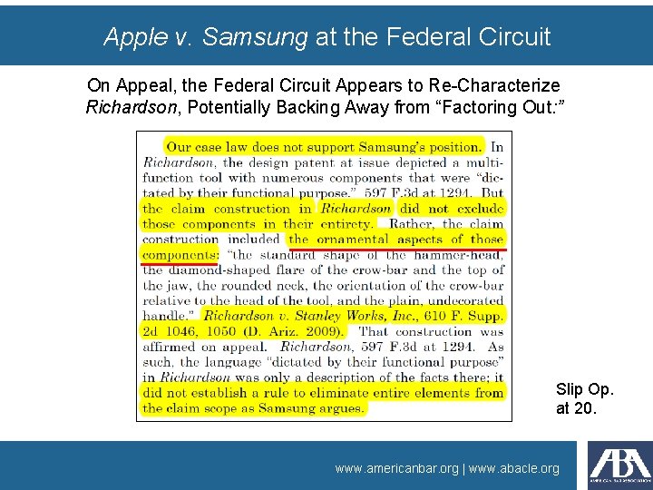 Apple v. Samsung at the Federal Circuit On Appeal, the Federal Circuit Appears to