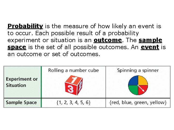 Probability is the measure of how likely an event is to occur. Each possible
