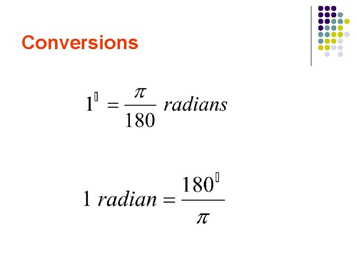 Conversions 