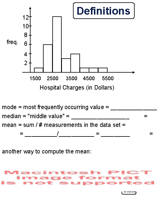 Definitions 12 10 8 freq. 6 4 2 1500 2500 3500 4500 5500 Hospital