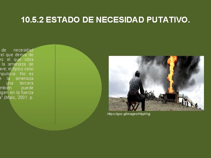 10. 5. 2 ESTADO DE NECESIDAD PUTATIVO. de necesidad el que deriva de es