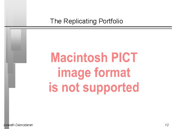 The Replicating Portfolio Aswath Damodaran 12 