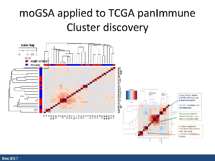 mo. GSA applied to TCGA pan. Immune Cluster discovery Bioc 2017 
