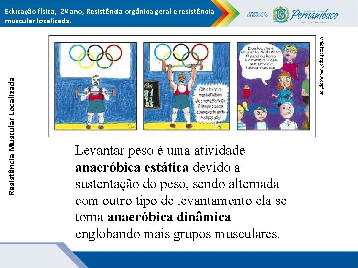 Crédito: http: //www. cbpf. br Resistência Muscular Localizada Educação física, 2º ano, Resistência orgânica