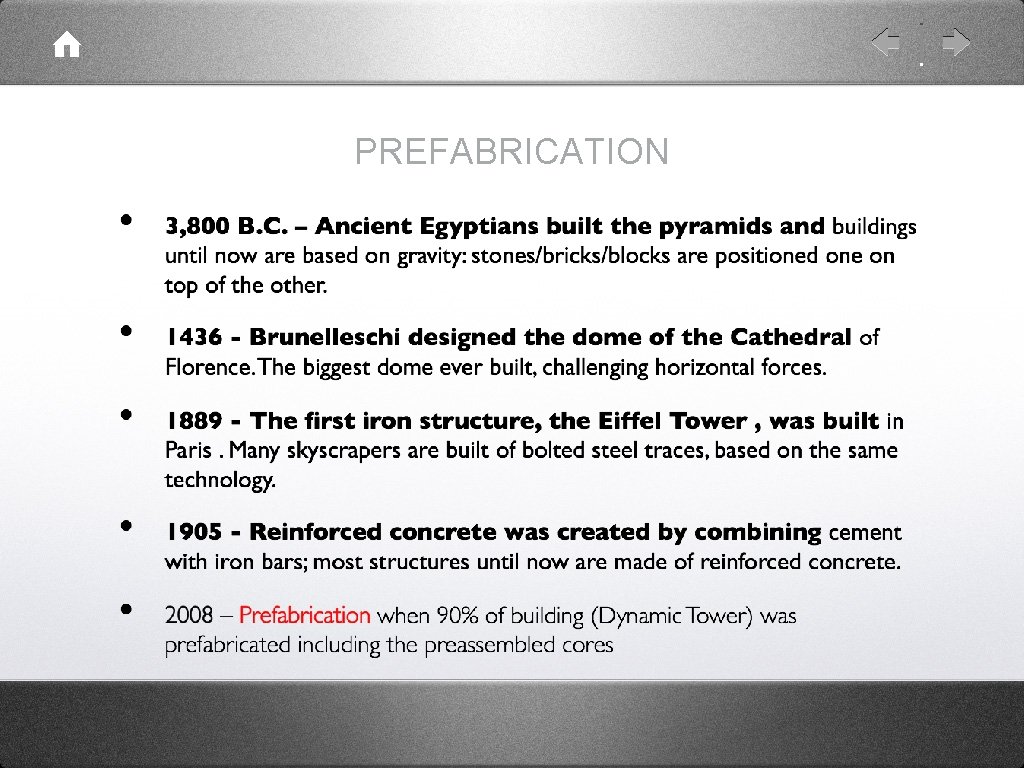 PREFABRICATION 