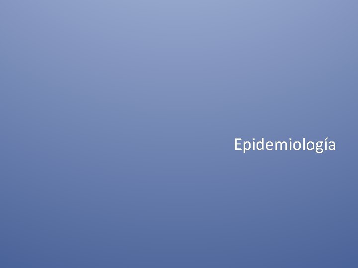 Epidemiología 
