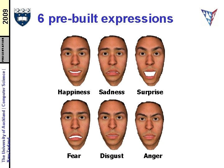 The University of Auckland | Computer Science | New Zealand PRESENTATION 2009 6 pre-built