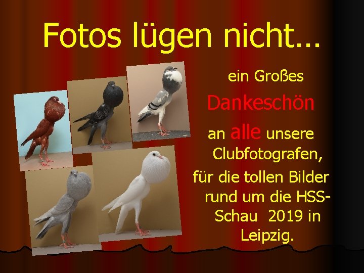 Fotos lügen nicht… ein Großes Dankeschön an alle unsere Clubfotografen, für die tollen Bilder